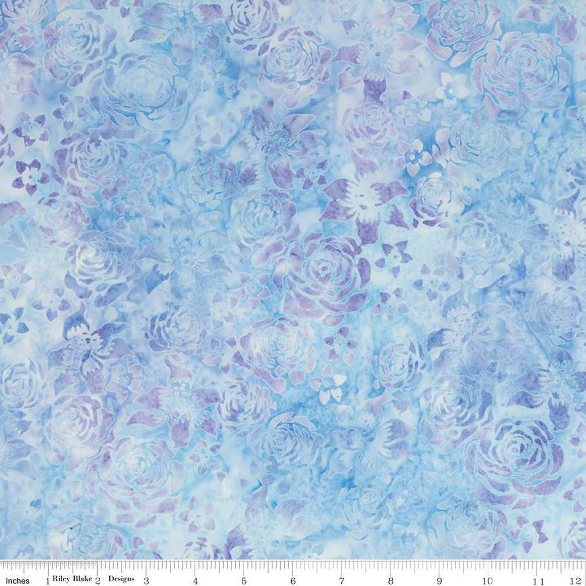Riley Blake - Batiks - Baby Blue Multi