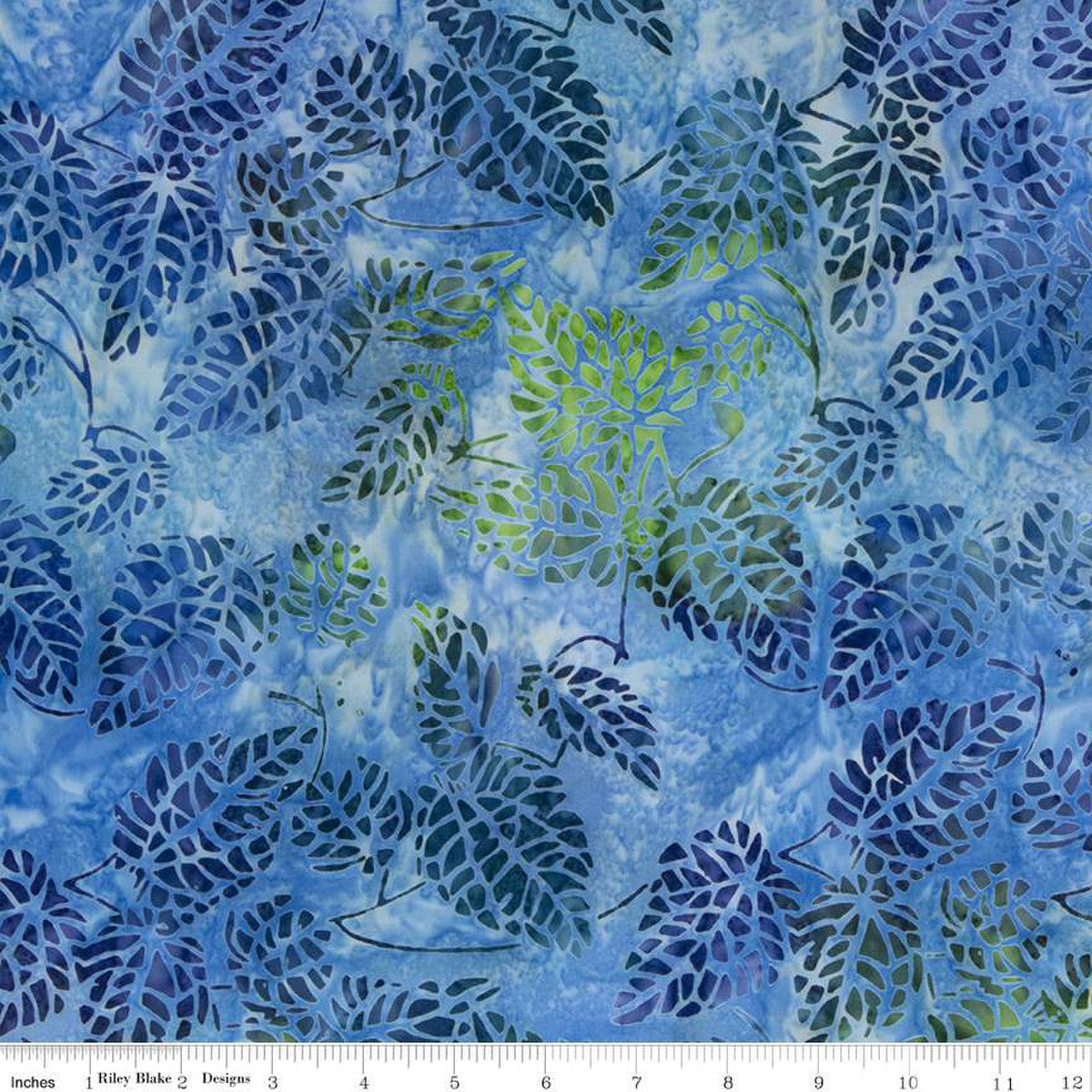 Riley Blake - Batiks - Blue Green Multi