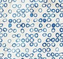 Anthology - Indigo Vol. w, circles, white - Batik