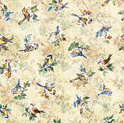 QT Fabrics - Birdsong - birds
