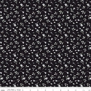 Riley Blake - Black Tie - Black Small Flowers