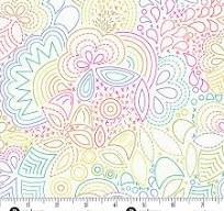 Andover - Color Wheel by Allison Glass on White Multi