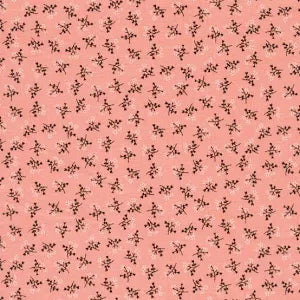Riley Blake - Prairie by Lori Holt - Coral w/flowers - C12307