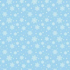Benartex - Country Christmas - Jolly Snow Light Blue