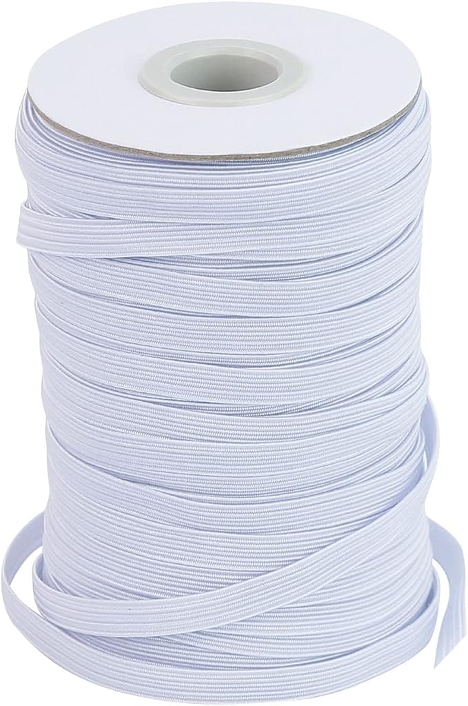 Elastic 1/4" wide - White