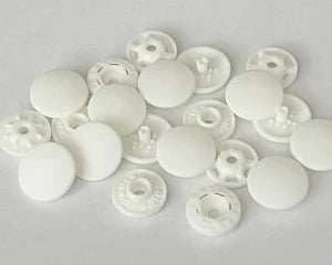 FingerSnap - Snap Plastic size .51" (13mm) - White