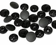 FingerSnap - Snap Plastic size .51" (13mm) - Black