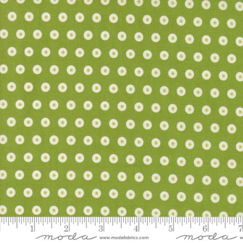 Moda - Raspberry Summer Fresh Grass circles - by Sherri & Chelsi 37692 18