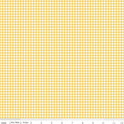 Riley Blake Gone Glamping Gingham - Yellow
