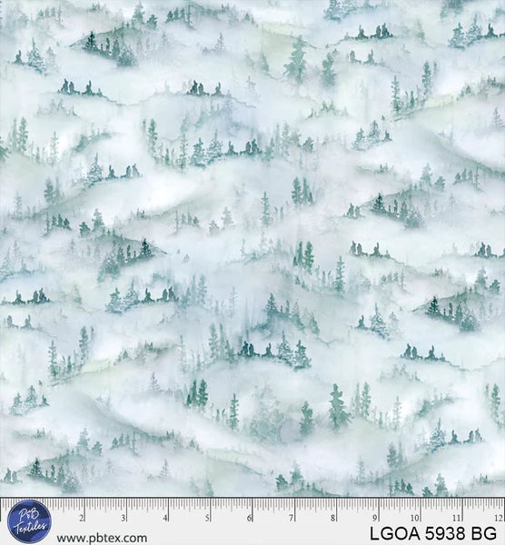 P&B Textiles - Lets Go On An Adventure - Scenic Mountain Scape