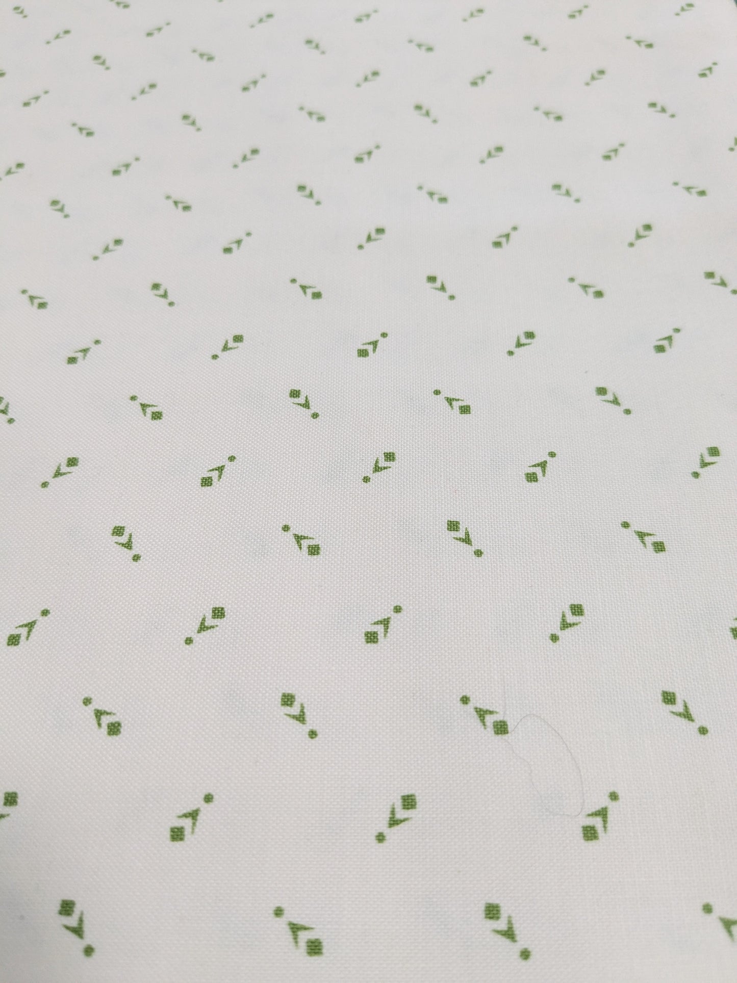 Riley Blake - Prairie by Lori Holt - Basil with cream background