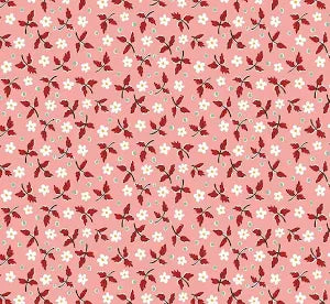 Riley Blake - Prairie by Lori Holt -Coral Lg Flowers - C12300