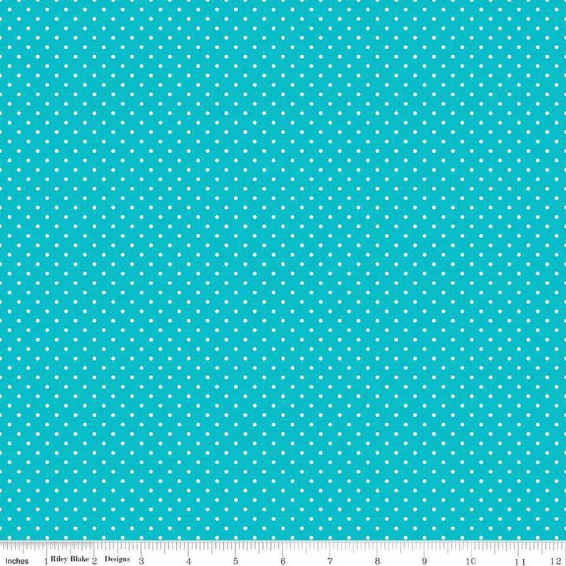 Riley Blake - Mermaids Tail - Swiss Dots