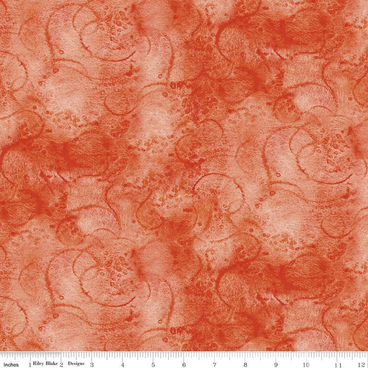 Riley Blake - Painters Swirl - Coral