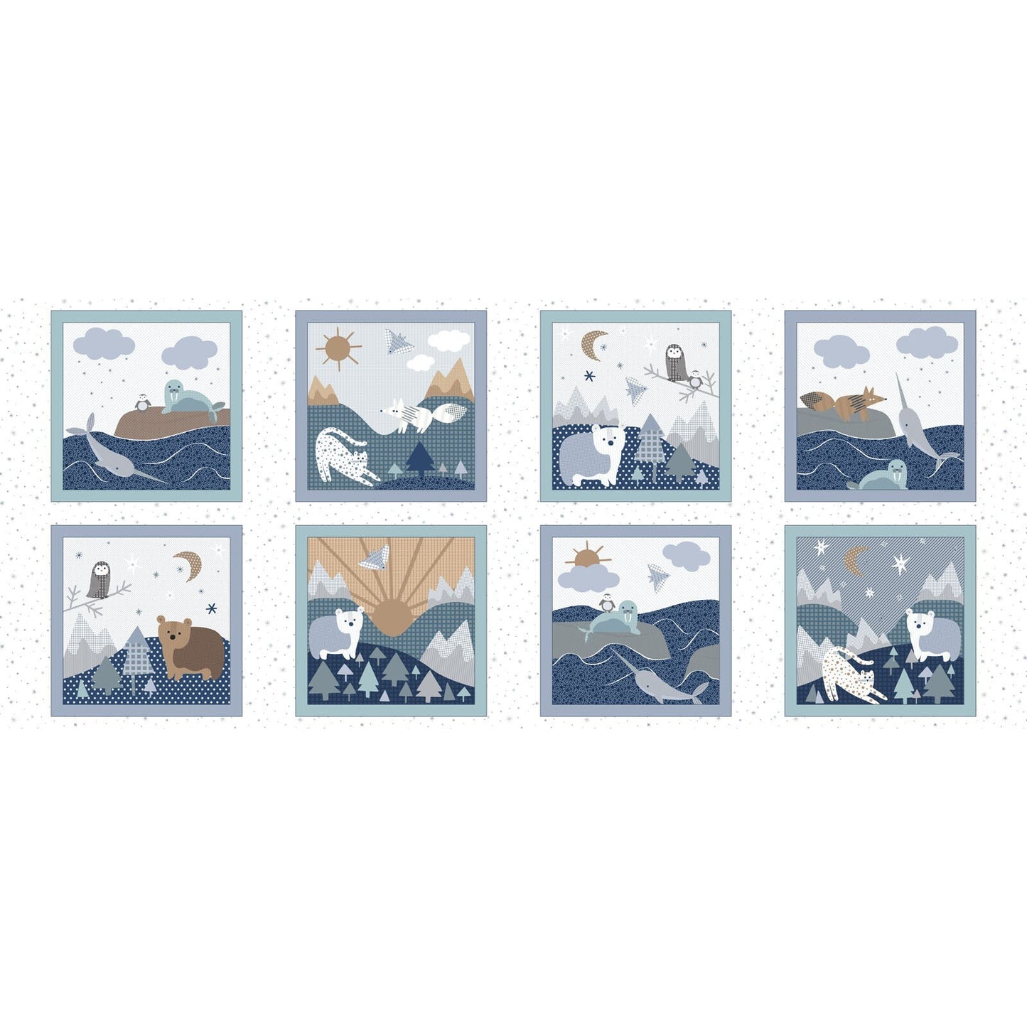 P&B Textiles -Polar Pals Artic Antics Blocks