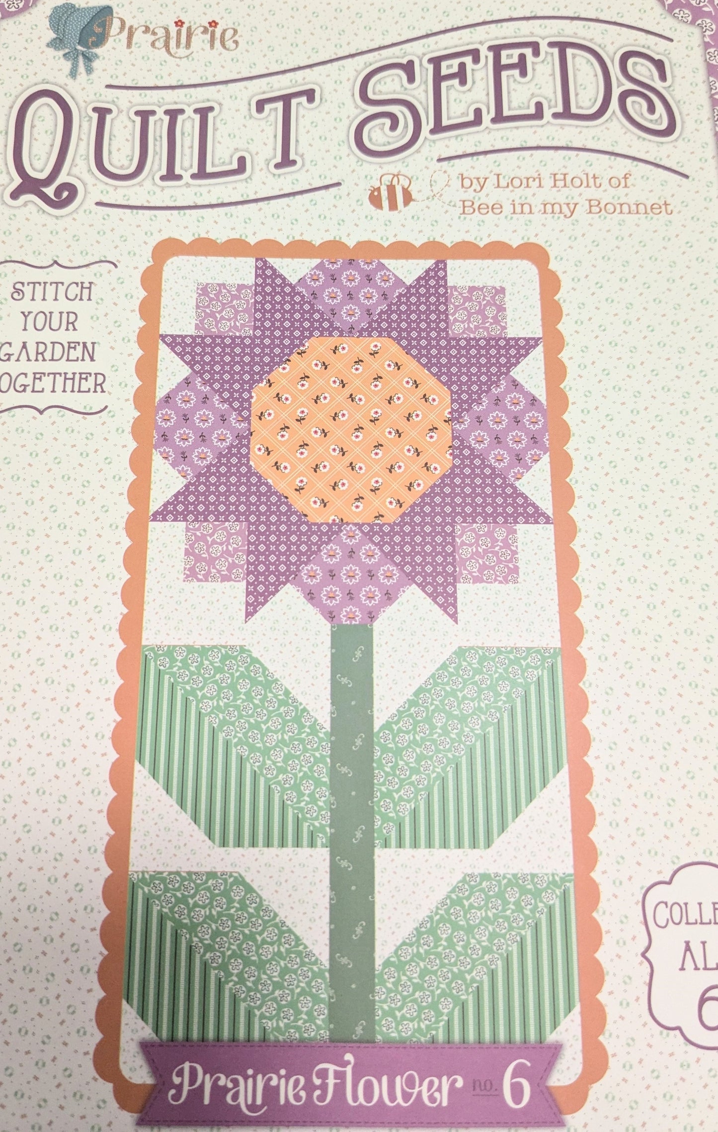 Riley Blake - Quilt Seeds - Prairie Pattern ONLY - Block 6 by Lori Holt