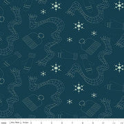 Riley Blake - Arrival of Winter WB - Navy