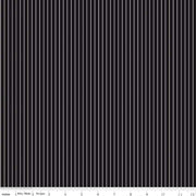 Riley Blake - Black Tie - Black Pinstripes