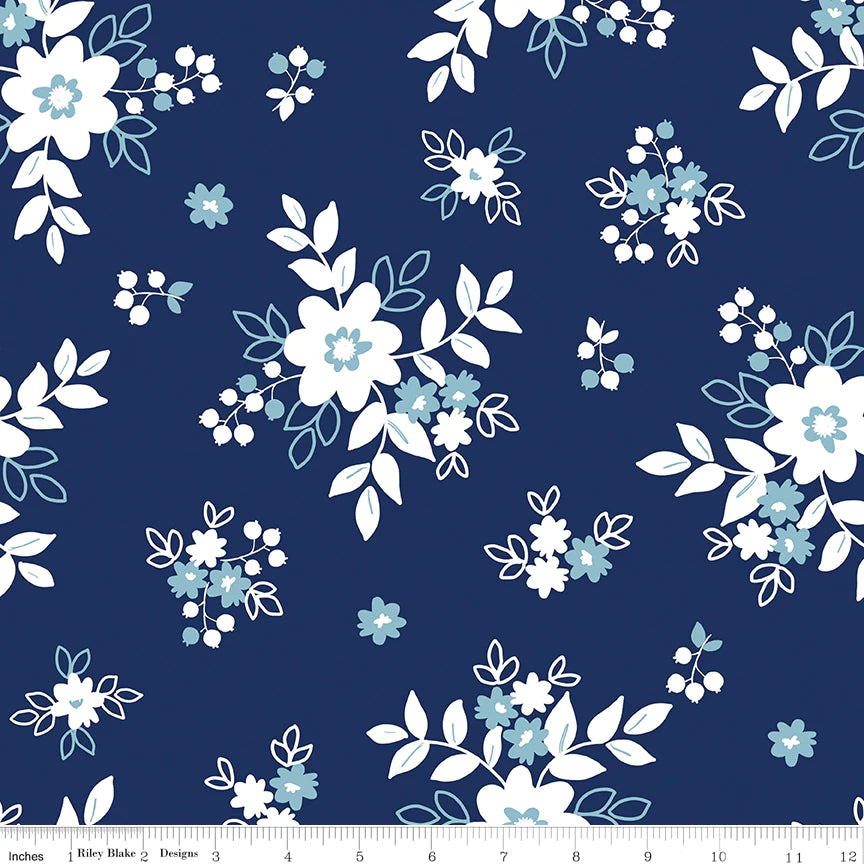 Riley Blake - Simply Country WB - Navy