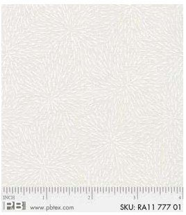 P&B Textiles -Ramblings 11 Cream with Sprigs