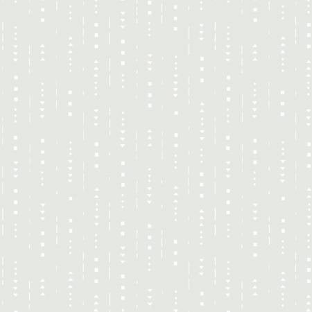 P&B Textiles -Ramblings 13 Dotted lines White on White