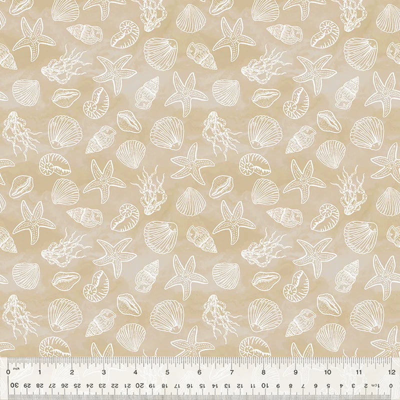Windham Fabrics - Ocean Song -Sand Seashells