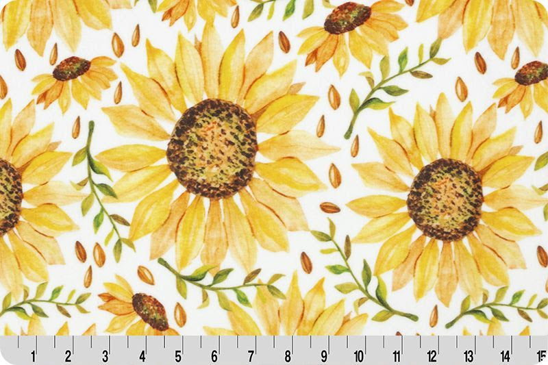 Shannon Fabric - Cuddle - Sunflowers