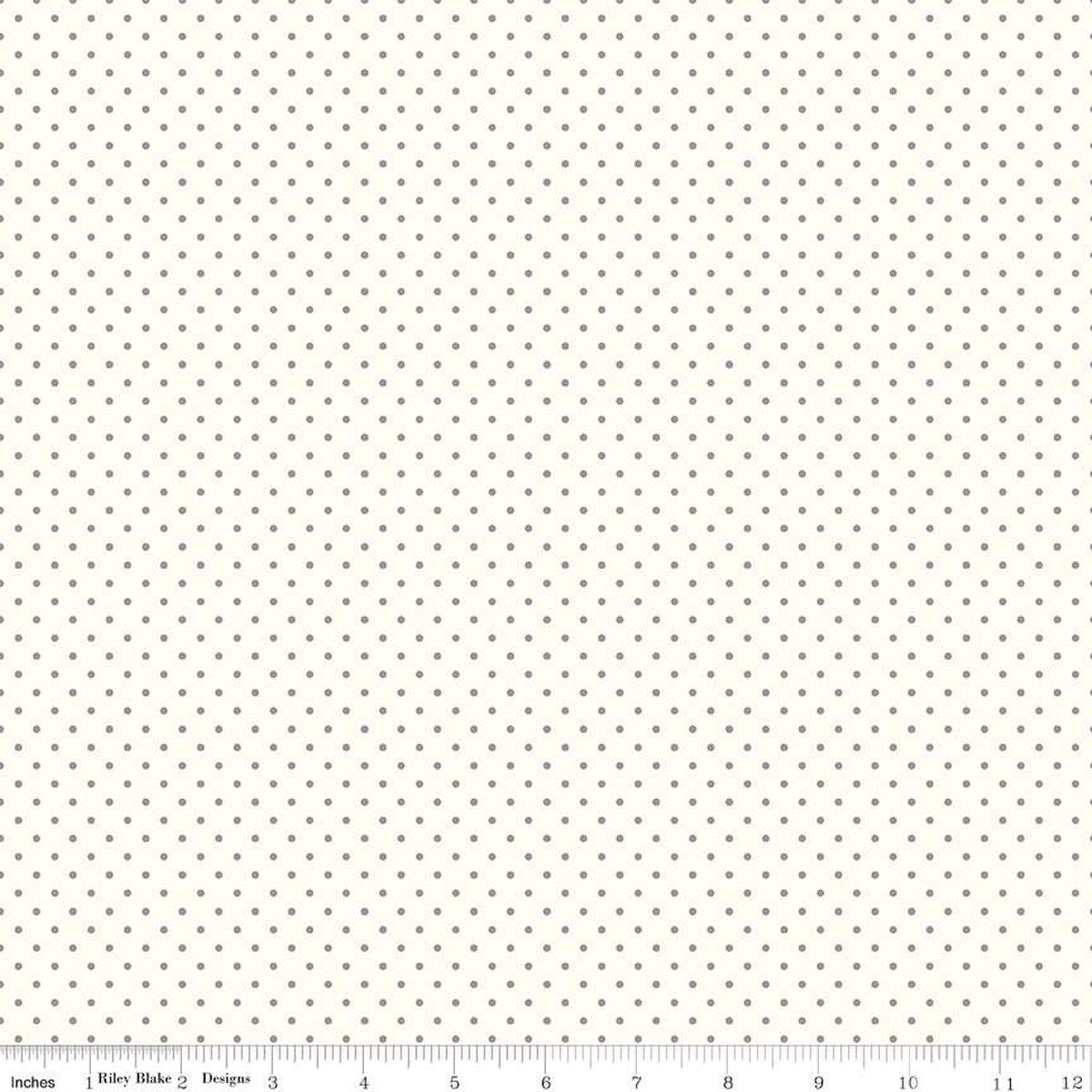 Riley Blake Designs - Le Creme Swiss Dot - Gray