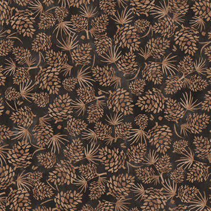 P&B Textiles - Trail Ridge Packed Pinecones Brown