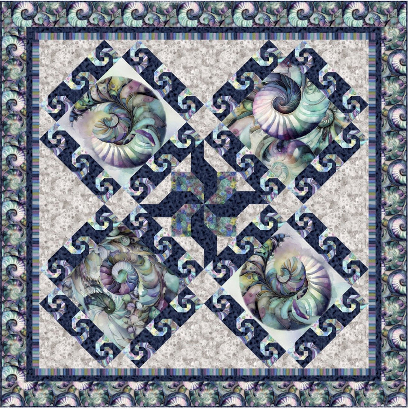 QT Fabrics - Twisting Spirals Pattern by Pine Tree Country Quilts