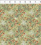In The Beginning - Whimsy Poppies Green