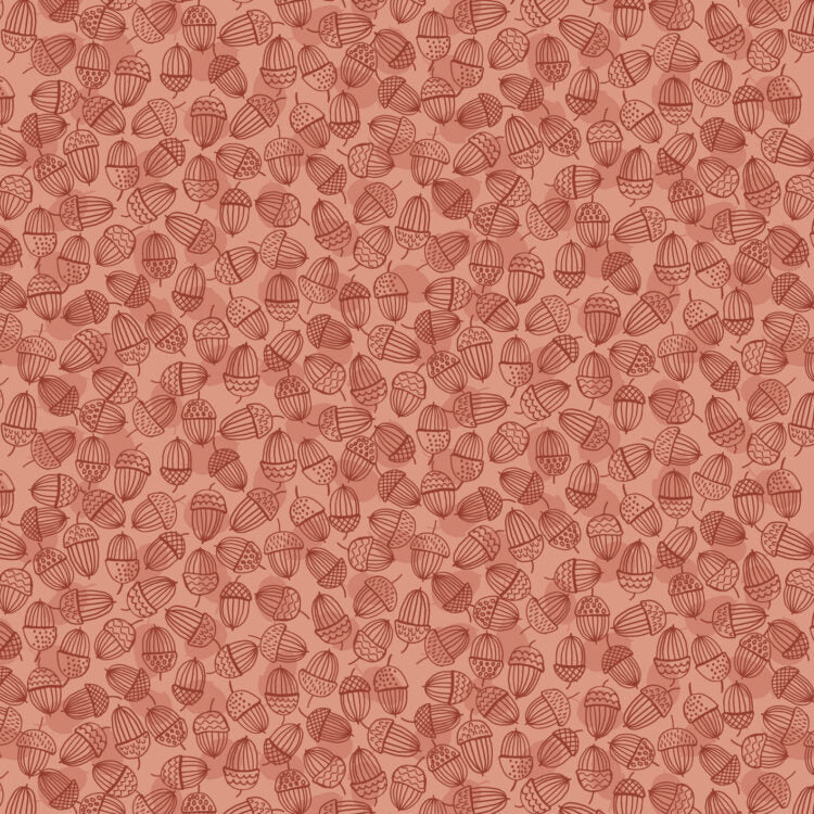 Lewis & Irene - Flannel - Snuggle Up Autumn acrons blush