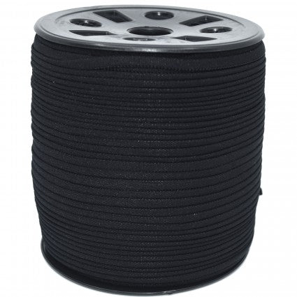 Elastic banded stretch 1/6" wide - Black