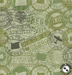 In the Beginning - Oregon Shop Hop 254OR-1 Stamps Green - by Jason Yenter