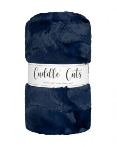 Shannon Fabric - Luxe Cuddle - 2 yard Cuddle Cut - Hide Navy