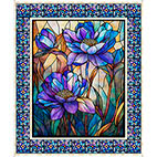QT Fabrics -Mosaic Blooms  - Multi Panel