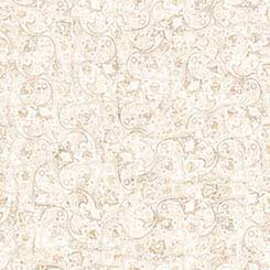 QT Fabrics -Yippie Ki Yay! - Bandana Paisley Cream