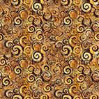 QT FABRICS- MOUNTAIN SPLENDOR SCROLL GEO brown