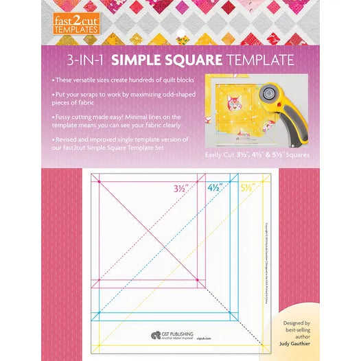 EE Schenck - 3 in 1 simple square templates