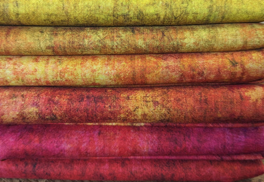 Jason Yenter Halcyon Warm Colors - 6 pack 1/2 yard cuts