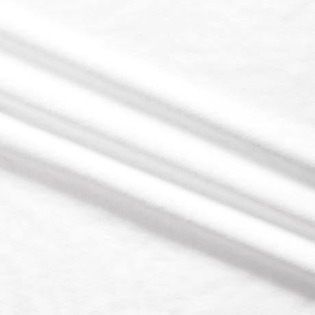 QT Fabrics - SIlky Minky - Solid WHITE