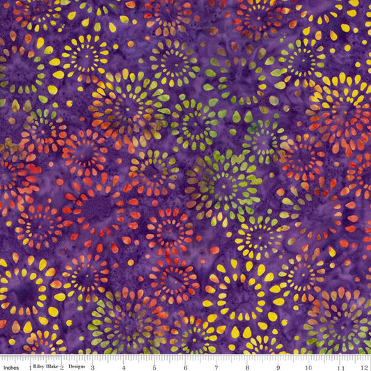 Riley Blake - Batiks - Purple Multi