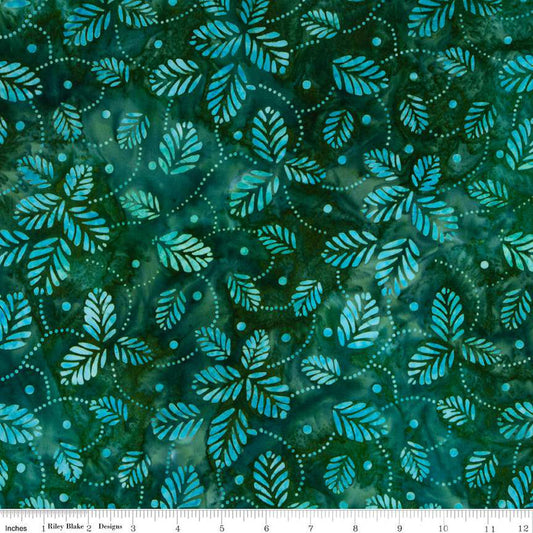 Riley Blake - Batiks - Green Blue Multi