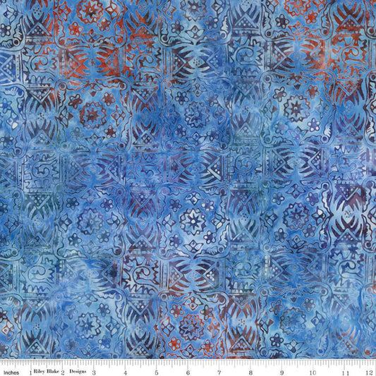 Riley Blake - Batiks - Blue Multi