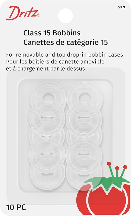 Dritz Class 15 Bobbins - 10 Piece
