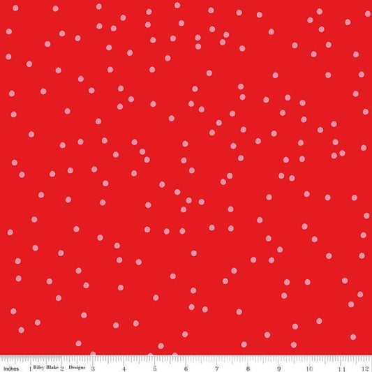 Riley Blake - On The Dot - Ruby