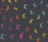 Andover - Color Wheel by Allison Glass butterflies on black