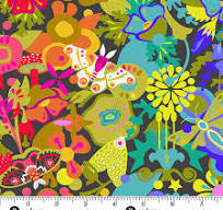 Andover - Color Wheel by Allison Glass Floral on Black