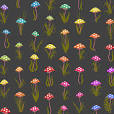 Andover - Color Wheel by Allison Glass Mushrooms Black