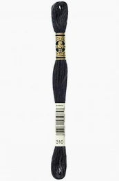 DMC embroidery floss Mouline Special 25 - black